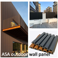 Nouvelle Arrivée - Panneau Mural Extérieur WPC ASA à 5 Fentes, Imperméable et Ignifuge pour Revêtement Mural Extérieur - Vente Chaude