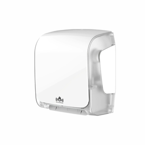 Distributeur d'essuie-mains moderne <span class=keywords><strong>blanc</strong></span> ES-01A à capteur automatique Support <span class=keywords><strong>mural</strong></span> en plastique durable pour bureau, hôtel, salle de bain, toilettes - Product Image 2