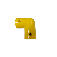 Support de main courante à angle droit jaune délicat et beau en gros pour métro de bus
