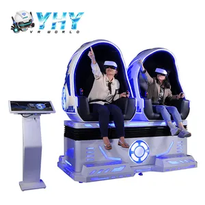 YHY Egg Cinema Equipment Simulator Roller Coaster Two Seats Real Virtual Reality 9d Vr Game Machine