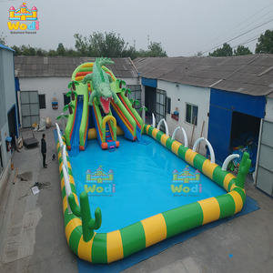 Castillo Inflable WODI <span class=keywords><strong>de</strong></span> Grado Comercial, 0.9 mm, PVC, para Lagos y Piscinas, Resistente, Soldado <span class=keywords><strong>con</strong></span> Calor - Product Image 2