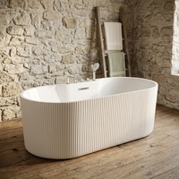 Baignoire ovale autoportante en acrylique, tailles et couleurs variées, avec douchette à main et robinetterie, pour la décoration intérieure - Meilleures ventes