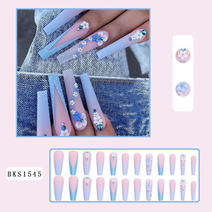 Juego <span class=keywords><strong>de</strong></span> 24 <span class=keywords><strong>Uñas</strong></span> Acrílicas <span class=keywords><strong>de</strong></span> Moda para Presionar, Diseño <span class=keywords><strong>de</strong></span> Cobertura Completa, <span class=keywords><strong>Precio</strong></span> <span class=keywords><strong>de</strong></span> Fábrica para <span class=keywords><strong>Uñas</strong></span> Artificiales - Product Image 3