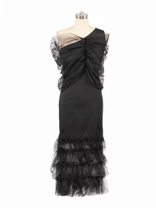 Vestido de noche de fiesta glamuroso ajustado de malla transparente en capas con purpurina para mujer, Sexy, de verano, para invitados de <span class=keywords><strong>boda</strong></span>, graduación, celebridad, para verano, para mujer - Product Image 6