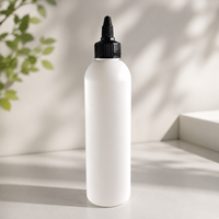 Botella Redonda de PE de 8oz con Tapa de Rosca y Dispensador de Precisión para Productos de Cuidado del Cabello y Cosméticos