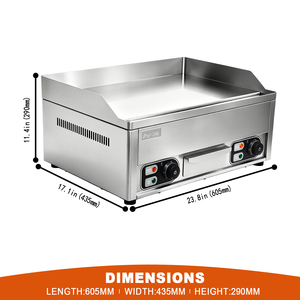 Electric Grill One-piece Forged <strong>Plate</strong>, zero Color Difference for All Food 3D Circulation Commercial Griddle OEM ODM - Product Image 2