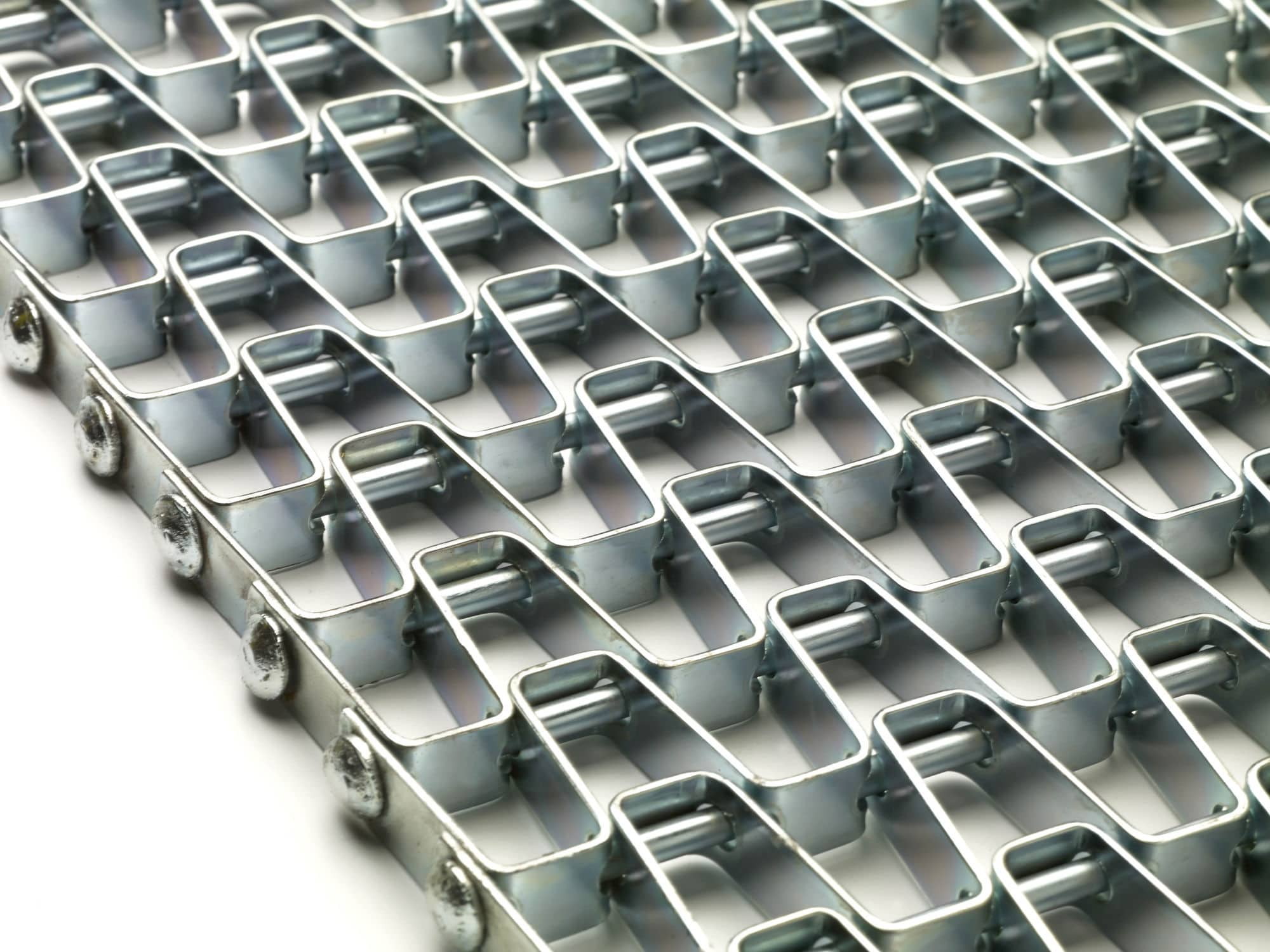 Honeycomb Stainless Steel Conveyor Belt 1x1 Galvanized Wire Mesh