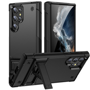 Funda de teléfono con soporte de anillo abatible para PC de TPU de Color puro de lujo para Samsung Galaxy S25 Ultra 24FE <span class=keywords><strong>23</strong></span> 22 21Plus - Product Image 2