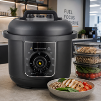 Olla a Presión Eléctrica de 1000W y 6L con Múltiples Programas de Cocción y Protección de Seguridad para Cocina Familiar y de Restaurante