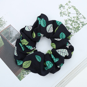hojas de cintas de pelo de cola de caballo titular <span class=keywords><strong>Scrunchies</strong></span> chica de <span class=keywords><strong>moda</strong></span> diademas de accesorios de pelo de señora - Product Image 3