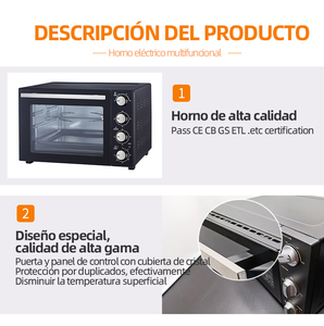 <span class=keywords><strong>Horno</strong></span> <span class=keywords><strong>El</strong></span>éctrico de 80l, <span class=keywords><strong>Horno</strong></span> de Convección para Pizza, <span class=keywords><strong>Horno</strong></span> Comercial de Barro, Tandoor - Product Image 3