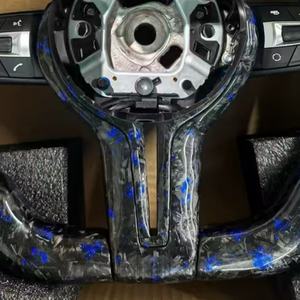 Venta Directa de Fábrica: Volante de Fibra de Carbono Forjado para <span class=keywords><strong>BMW</strong></span> M2 M3 M4 F10 F50 F30 F32 F80 F82 F90 E90 E92 E70 E71 E87 F20 - Product Image 4