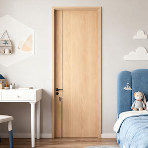 أبواب خشبية داخلية حديثة مخصصة عازلة للصوت ومقاومة للماء لغرف المعيشة وغرف النوم والمكاتب والفنادق والشقق - Product Image 5