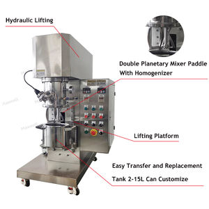 Mélangeur planétaire personnalisé à grande vitesse Mélangeur sous vide 10 litres Mélangeur planétaire double <span class=keywords><strong>pour</strong></span> empreintes dentaires Masses en silicone - Product Image 4