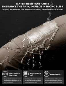 Personalizado Unisex Ligero <span class=keywords><strong>Convertible</strong></span> <span class=keywords><strong>Trekking</strong></span> Pant Softshell Stretch Poliéster Construcción Pantalones Tallas grandes Hombres Pantalones de senderismo - Product Image 6