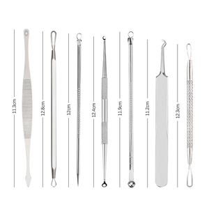 7 Piece Stainless Steel Acne Needle Set For Blackhead And Comedone Removal Face Cleaning Tool - Product Image 2