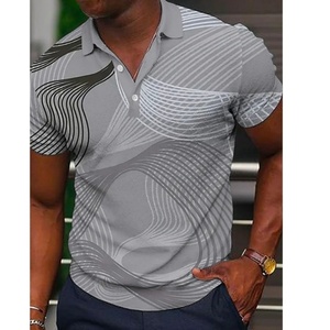 T-shirts décontractés pour hommes style streetwear en gros – T-shirts vierges 100 % polyester pour sublimation, T-shirts imprimés tendance pour l'été - Product Image 6