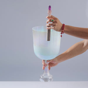 مجموعة أوعية كريستالية روحانية للغناء بتردد 432 هرتز، آلة علاج صوتي من الكوارتز للتأمل الصوتي، متوفرة بالجملة - Product Image 3