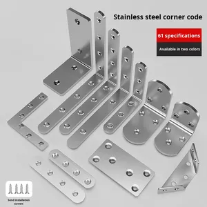 Soporte de ángulo de un solo lado pulido de acero inoxidable Dispositivo de fijación de ángulo recto de 90 <span class=keywords><strong>grados</strong></span> Hardware engrosado de hierro triangular Tipo TL - Product Image 1