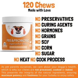 Probióticos masticables suaves para <span class=keywords><strong>perros</strong></span> más vendidos 120, probióticos masticables para la salud intestinal para <span class=keywords><strong>perros</strong></span>, alergias estacionales y picazón en la piel - Product Image 3