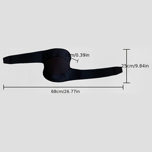 Unisex Sport-Bein- und Kniebandage, Schwarze Thermische Knieorthese mit Verstellbarem Klettverschluss, Elastische Kreuz-Kniebandage - Product Image 4