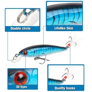 Newbility 9cm 7g Lifelike Wobblers artificiali Hard Bass <span class=keywords><strong>Bati</strong></span> Fishing Tackle Minnow Lure - Product Image 4