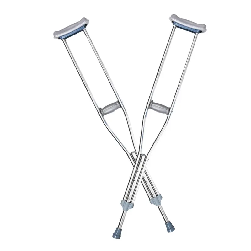 Adjustable Height Lightweight Aluminum Adult Underarm Crutches Disabled Elbow Crutches