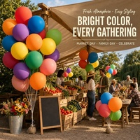 100 pièces de ballons en latex gonflables ronds de 12 pouces pour la décoration de fête sur le thème des anniversaires et des baby showers, jouet gonflable pour enfants