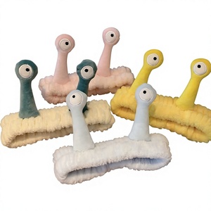 Snail Hairband Plush Headband Alien Big-Eye <strong>Face</strong>-Washing Hair Accessory Handmade Animal-Themed Unisex Japan Korean Style <strong>Flannel</strong> - Product Image 1