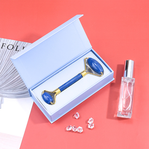 Real Blue Aventurine Jade Roller strumento per la cura della pelle del viso alleviare la fatica massaggiatore a rulli per il viso <span class=keywords><strong>rullo</strong></span> di bellezza Anti-età per il viso - Product Image 6