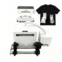 Imprimante DTF A3 L1800 avec tête d'impression, agitateur de poudre, four et circulation d'encre blanche anti-colmatage pour transfert sur T-shirts et vêtements