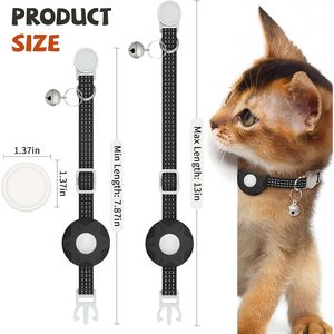 Collar rastreador para gatos Gretmix, nailon negro reflectante, seguimiento en tiempo real, Bluetooth para gatos con aplicación SmartTag, Ios, Android - Product Image 4