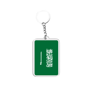 Acrylic Keychains & Pendants Light Keychains Saudi Arabia Flags Various Countries Accessories for Fans - Product Image 1