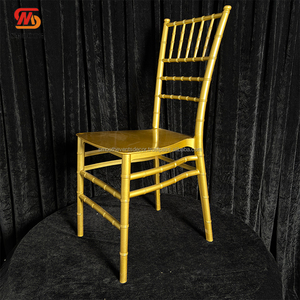 เก้าอี้งานแต่งงานขายส่งแบบเรียบหรู สีทอง ทันสมัย สำหรับงานปาร์ตี้ วัสดุเรซิ่นอย่างดี สามารถวางซ้อนกันได้ ผลิตจากพลาสติก เหมาะสำหรับงานอีเว้นท์ - Product Image 6