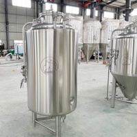 Cuve de Fermentation en Acier Inoxydable pour Bière et Sake avec Refroidissement Enveloppé et Plaque Mirralee pour la Production de Boissons en Brasserie