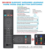 G40S télécommande pour TV/PC Air Mouse avec Gyroscope smart google Assistant fonction vocale clavier sans fil