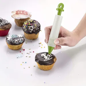 2023 Online alışveriş fabrika fiyat doğrudan satış gıda sınıfı silikon jel reçel çikolata boyama kalem kek DIY Doodle kalem krem