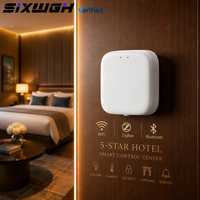 SIXWGH Gateway Multimodo WiFi Zigbee de 2.4GHz, Hub Tipo C con Control Tuya Smart Life, 128 Nodos para Sistema de Hogar Inteligente