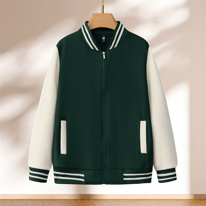 Dark green and off-white