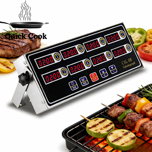Minuteur <span class=keywords><strong>de</strong></span> cuisine multifonctionnel 8 canaux à usage commercial, avec rappel numérique pour plusieurs événements, idéal pour la cuisson et les magasins alimentaires - Product Image 3