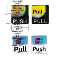 Autocollant adhésif acrylique, panneau publicitaire pour porte coulissante, panneau de paiement en L avec logo UnionPay, impression UV résistante aux rayures