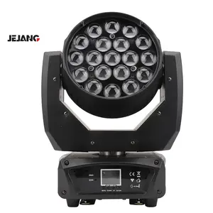 JJ-LM19B profesional pabrik Aura cuci 19 buah lampu panggung Retro ZOOM cuci LED 15W