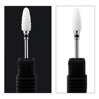 Embouts de perceuse à ongles en céramique, outil rotatif électrique pour nettoyer les cuticules, embouts pour manucure, pédicure, polissage