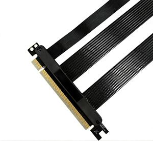 Câble Riser PCIe 5.0 X16 10-60cm <span class=keywords><strong>pour</strong></span> Cartes Graphiques de Bureau 128 Go/s Qualité Industrielle Serveur - Product Image 3