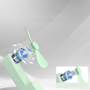 Mini ventilador portátil recargable por USB, ventilador de mano plegable ajustable de 3 velocidades, adecuado para mujeres, viajes, uso al aire libre - Product Image 5