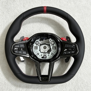 Volante Deportivo de Fibra de Carbono M Sport para <span class=keywords><strong>BMW</strong></span> M3 M4 M5 M6 X3 X4 X5 X6 X7 <span class=keywords><strong>X8</strong></span> G01 G05 G08 G12 G15 G20 G25 G30 G35 G80 G82 330i M340i - Product Image 3