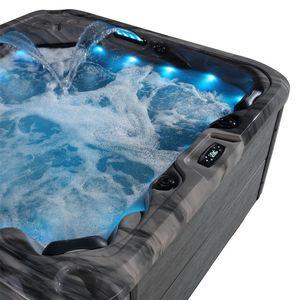 Jacuzzi familial d'extérieur, 5 places dont un fauteuil inclinable, désinfection à l'ozone, chauffage thermostatique, certifié CE - Product Image 2