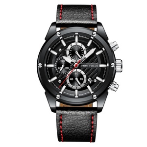 นาฬิกาข้อมือผู้ชาย Mini Focus 0161 ระบบควอตซ์ OEM โครโนกราฟ แฟชั่น สายหนัง - Product Image 2