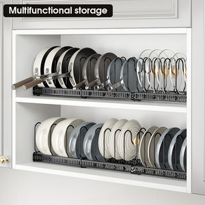 חם עומד למכירה מטבח מתכווננת אפייה מחבת מחזיק סיר מדף מארגן לאחסון ארון - Product Image 3