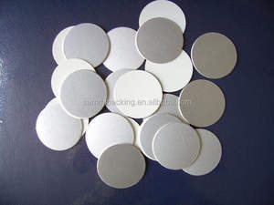 Joint d'étanchéité à Induction, 10 pièces de papier <span class=keywords><strong>aluminium</strong></span>, revêtement d'étanchéité en deux pièces avec papier kraft - Product Image 5
